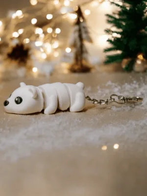 Jegesmaci 3D kulcstartó