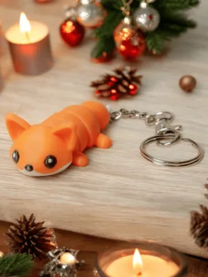 Róka 3D kulcstartó